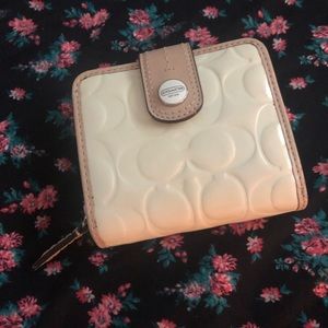 Cream white authentic Coach wallet